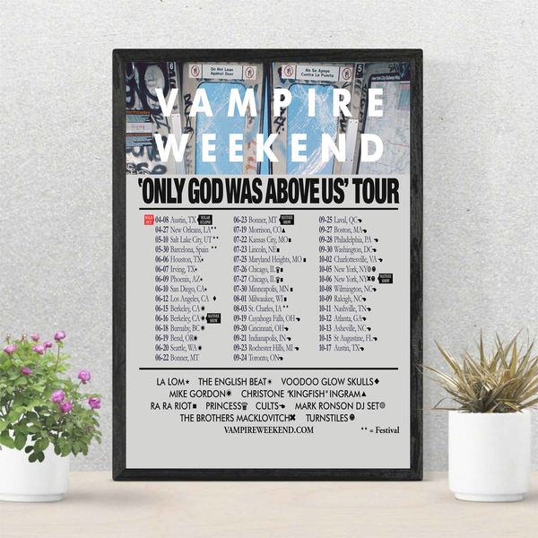 Vampire Weekend 2024 Tour Poster-image
