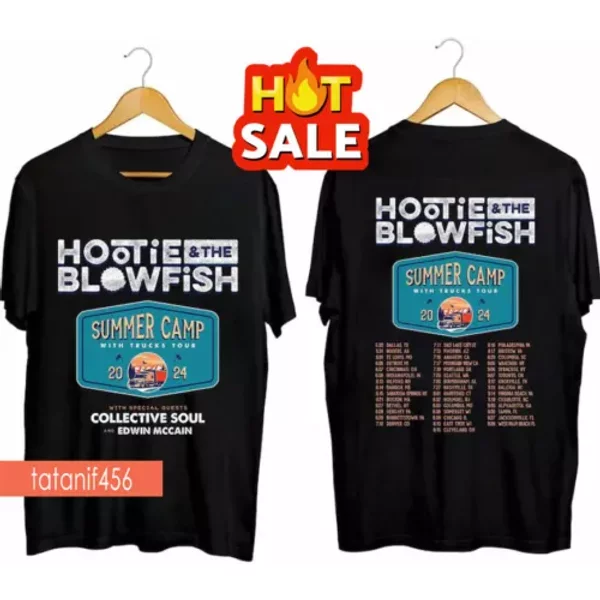 Hootie And The Blowfish Summer Camp With Trucks Tour 2024 T-Shirt-image