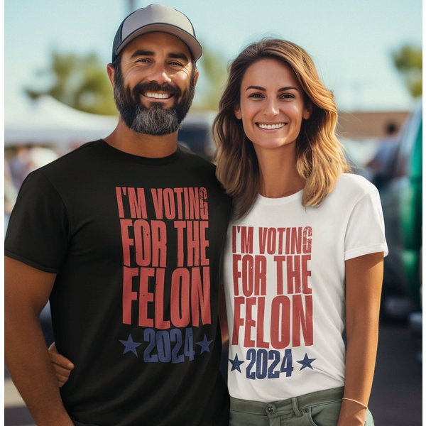 I'm Vo.Ting For The Felon 2024 Shirt, Trump For President Shirt, Vote For Trump Shirt-image
