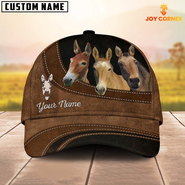 Mule Happiness Customized Name Cap-image