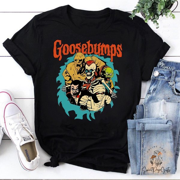 Halloween Gift Goosebumps T-Shirt, Cute Goosebumps Shirt-image