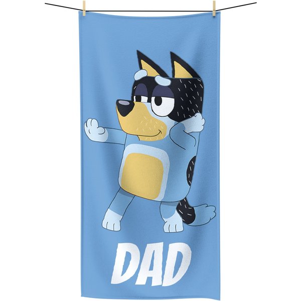 Blueydad Family Bandit Dad Towel, Summer Vacation Towel-image