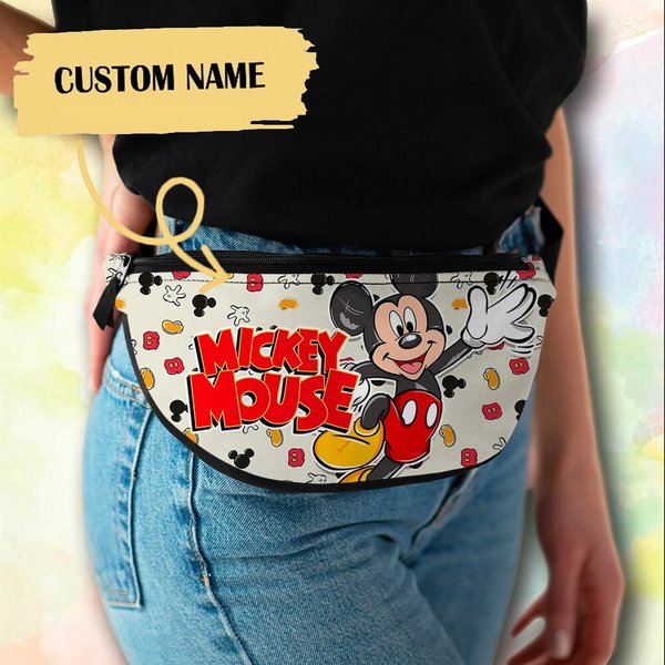 Personalize Legendary Mouse Fanny Pack, Custom Name Fanny Bag
