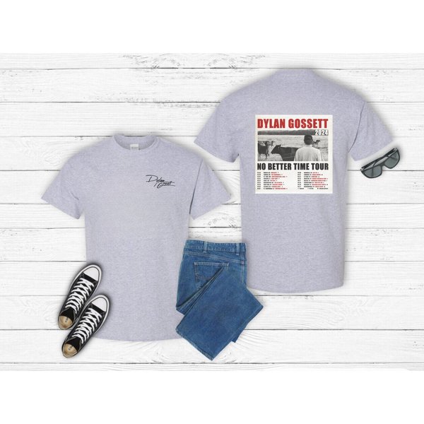 Dylan Gossett Tshirt - Coal - No Better Time Tour - 2024 Dylan Gossett Tour Shirt-image