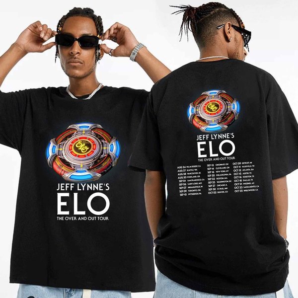 Jeff Lynne's Elo Over And Out Final Tour 2024 Shirt, Jeff Lynne's Elo 2024 Concert-image