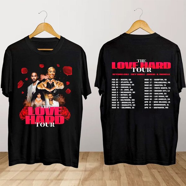 Keyshia Cole The Love Hard Tour 2024 T-Shirt, Vintage Cole Gift-image