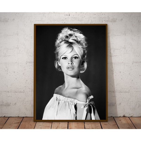 Brigitte Bardot Vintage Photograph Brigitte Bardot Photo Print - Old Hollywood Posters-image