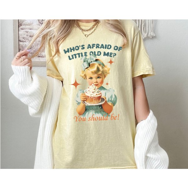 Who's Afraid Of Little Old Me Tee, Funny Viral Shirt, Tortured Poets Shirt-image