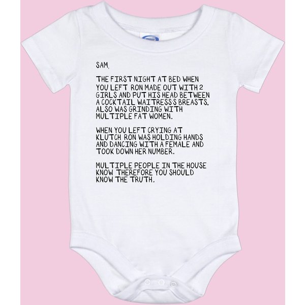 Jersey Shore The Note Baby Bodysuit-image