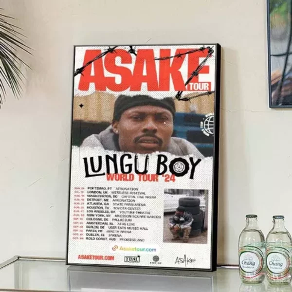 Asake Lungu Boy World Tour 2024 Poster-image