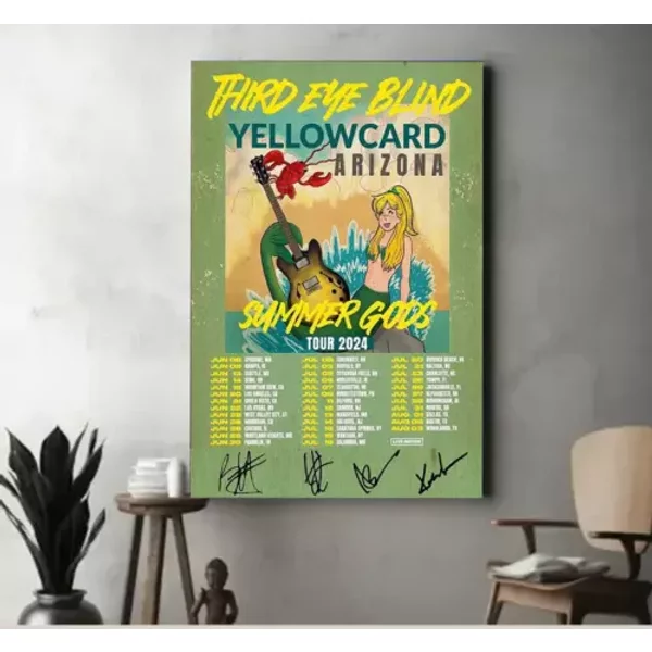 Third Eye Blind Summer Gods 2024 Tour Signature Poster-image