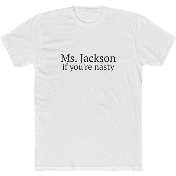 Janet Jackson Ms. Jackson Nasty Lyric Men's Style Shirt-image