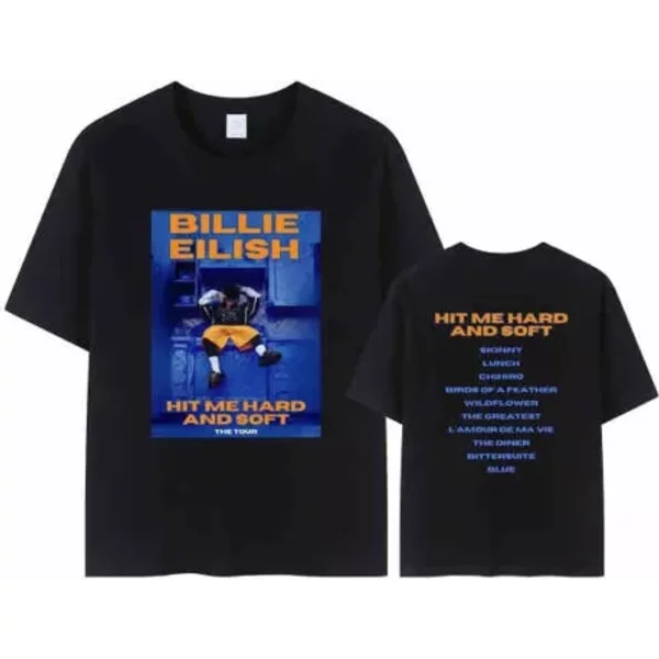 Billie Eilish Hit Me Hard And Soft T-Shirt, Billie Eilish Concert 2024 Shirt-image