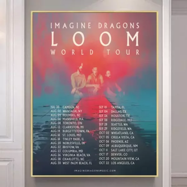 Imagine Dragons Loom Tour Date 2024 Poster-image
