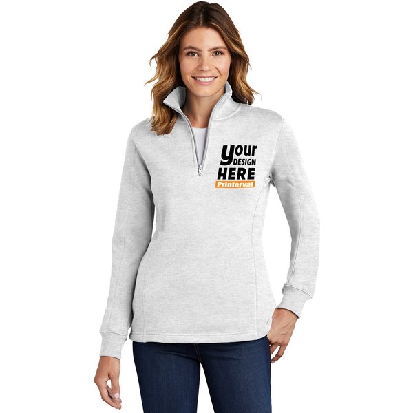 Custom Quarter Zip Pullover Sweatshirts