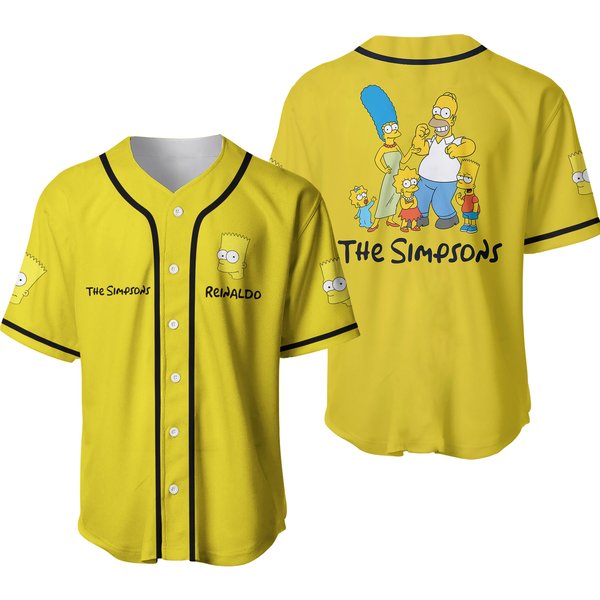 The Simpson Baseball Jersey, Custom Simpson Jersey Shirt-image