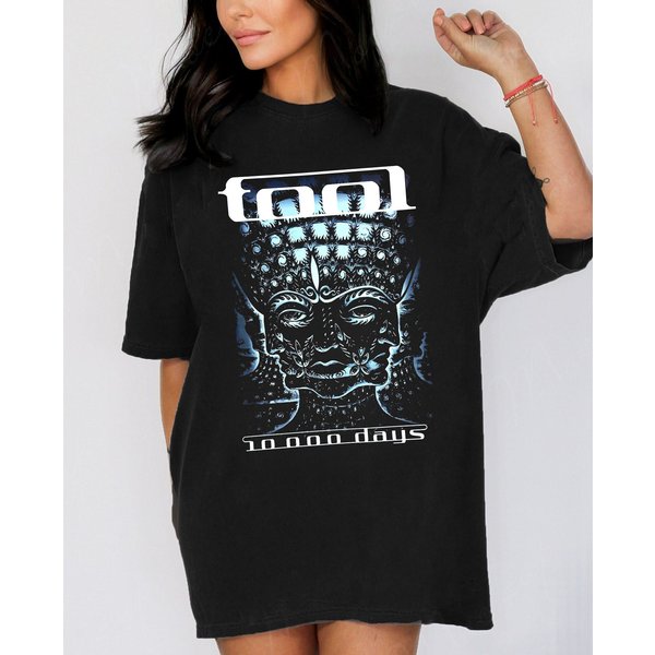 Vintage Tool Band 10000 Days Shirt, Tool In Concert T-Shirt, American Rock Band-image