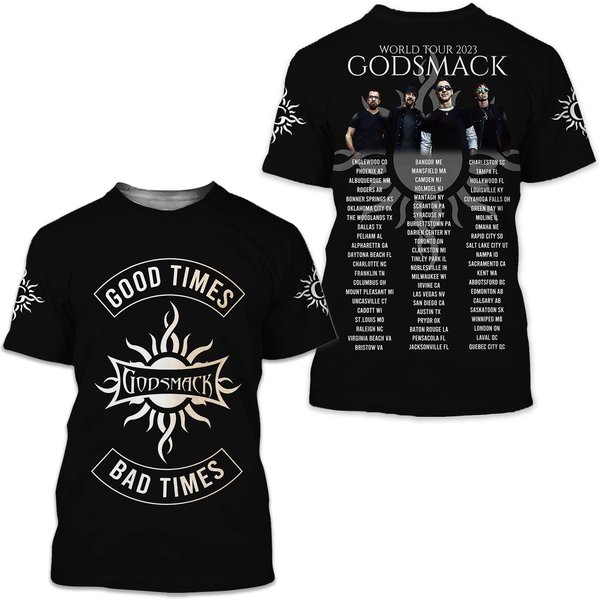 Godsmack Band Rock Band Music 3D T-Shirt-image