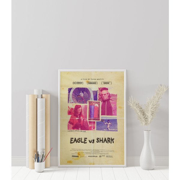 Eagle Vs Shark Poster - Taika Waititi - Minimalist Movie Poster-image