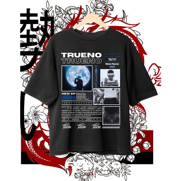 Diseo De Camiseta De Trueno Hip Hop-image