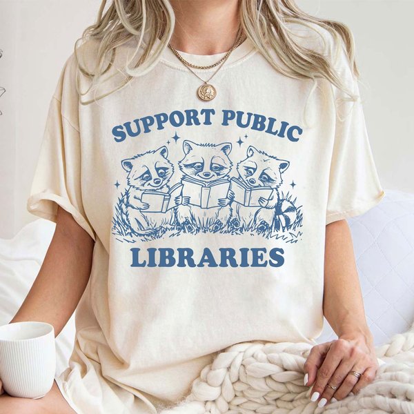 Support Your Local Library Shirt, Defend Public Libraries, Read Banned Books-image