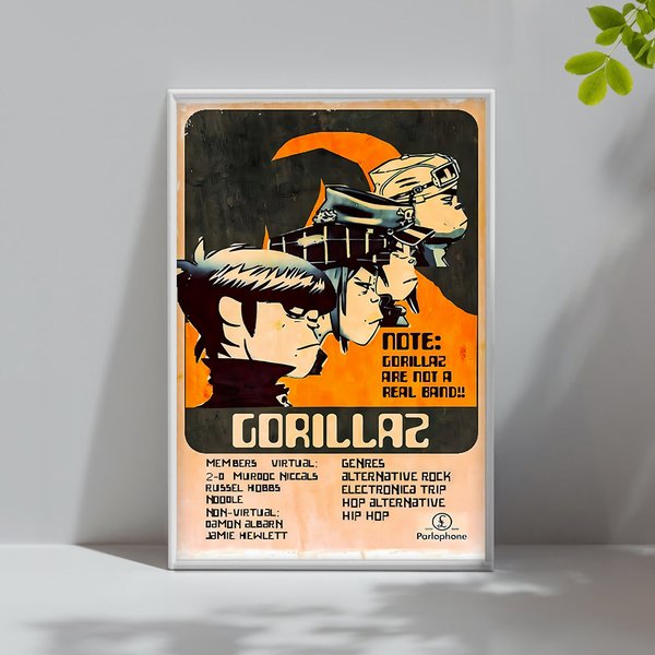Gorillaz Music Gig Concert Poster-Limited Edition Collectibl-Home Decor-Gifts For Him-Room Decor-image