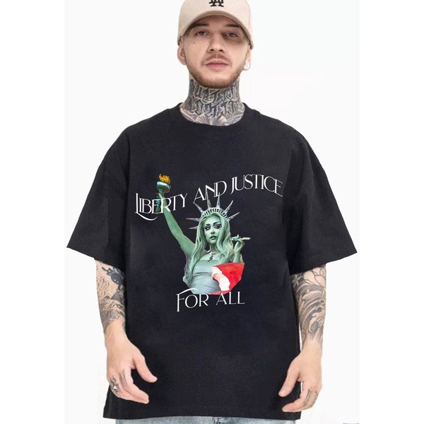 Chappell Roan Liberty Shirt - Liberty And Justice For All-image
