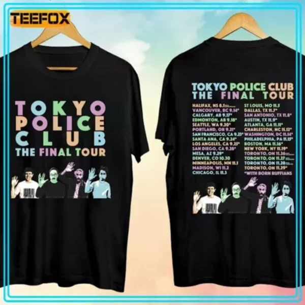 Tokyo Police Club – Final Tour 2024 Concert T-Shirt-image