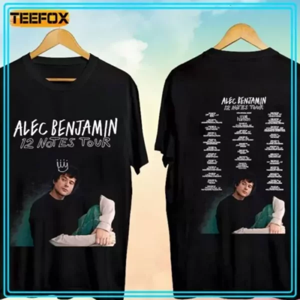 Alec Benjamin – 12 Notes Tour 2024 Music T-Shirt-image
