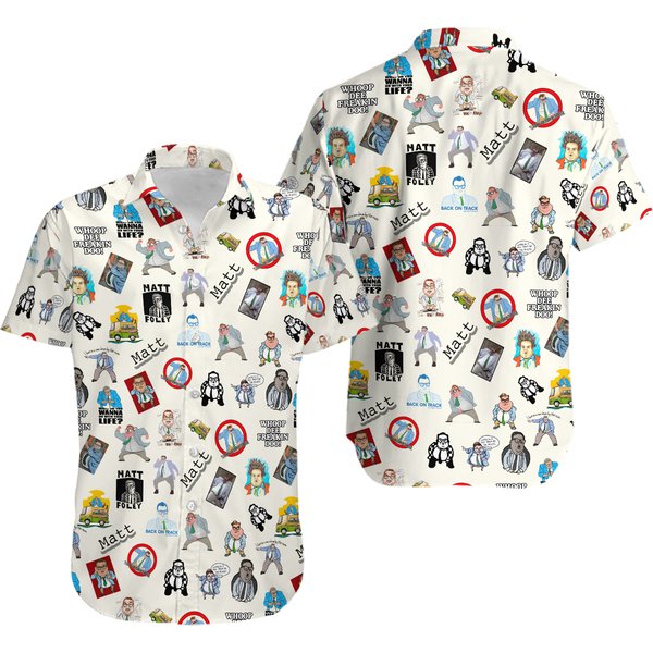 Matt Foley Hawaiian Shirt, Matt Foley Aloha Shirt-image