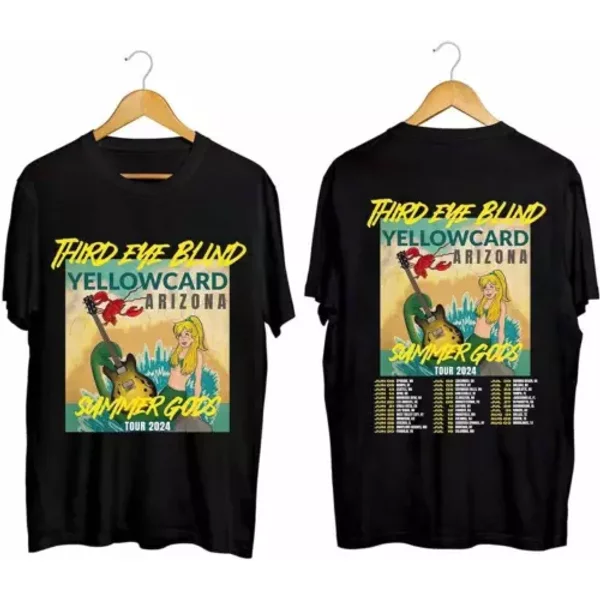 Third Eye Blind 2024 Tour Shirt 2024 Summer Gods Tour T-Shirt-image