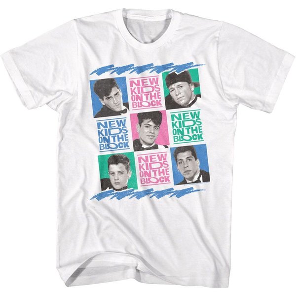 Nk On The Block Tricolor Squares White T-Shirt-image