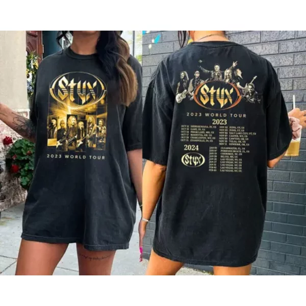 Styxs Band 2023-2024 Concert Shirt, Styxs World Tour Shirt-image