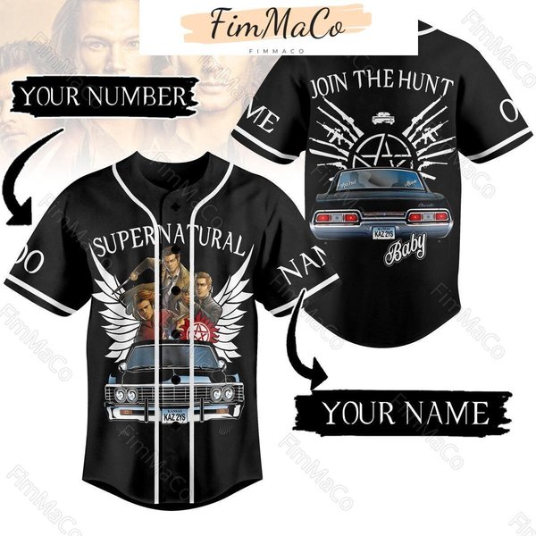 Supernatural Baseball Jersey, Personalized Supernatural Jersey-image