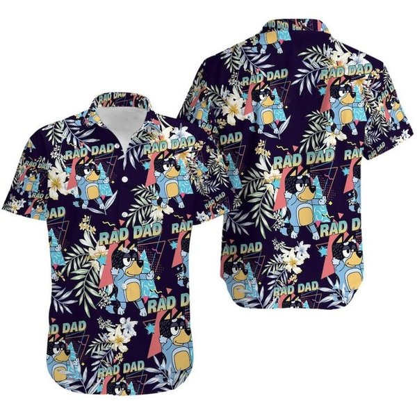 Rad Dad Hawaiian Shirt For Bluey Dad-image