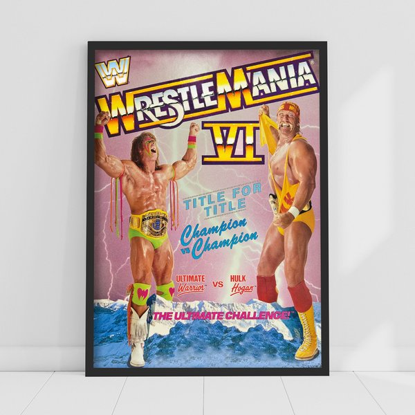 Wrestling Entertainment Print - Wrestlemania Ultimate Warrior And Hulk-image