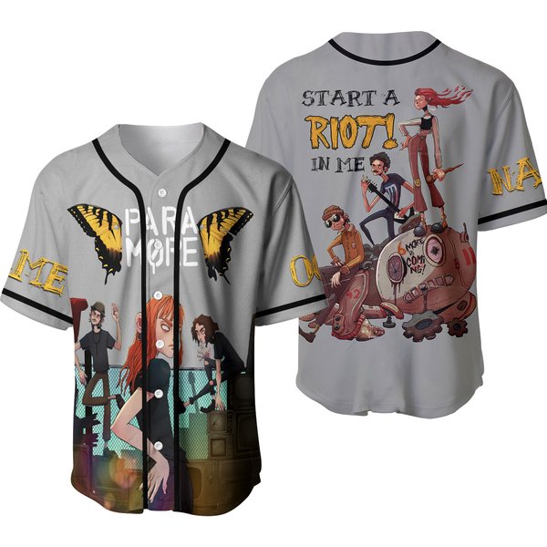 Personalized Paramore Start A Riot In Me Baseball Jersey-image