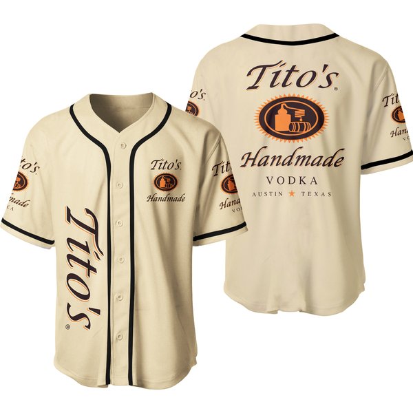 Tito Vodka Baseball Shirt, Tito Handmade Jersey-image