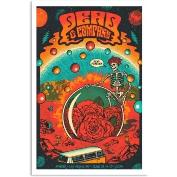 Dead & Company Sphere Las Vegas Nv June 13-14-15 2024 Tour Poster-image