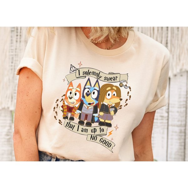 I Solemnly Swear That I Am Up To No Good Magical Squad Blue Dog Shirts-image