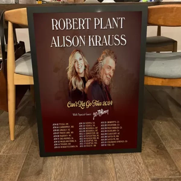 Robert Plant &Amp; Alison Krauss Set 2024 Tour Poster-image