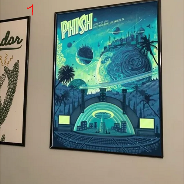 Phish Band Poster, Music Poster, Phish Hollywood Bowl Shows, Los Angeles Poster-image