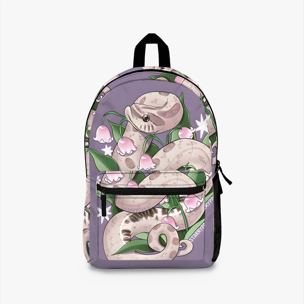 Lavender Hognose Snake With Lily Of The Valley Backpack-image