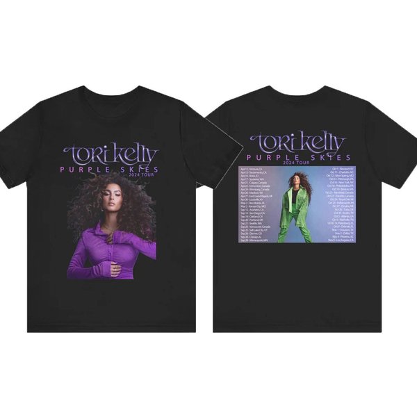 Tori Kelly Purple Skies 2024 Tour Unisex Shirt-image