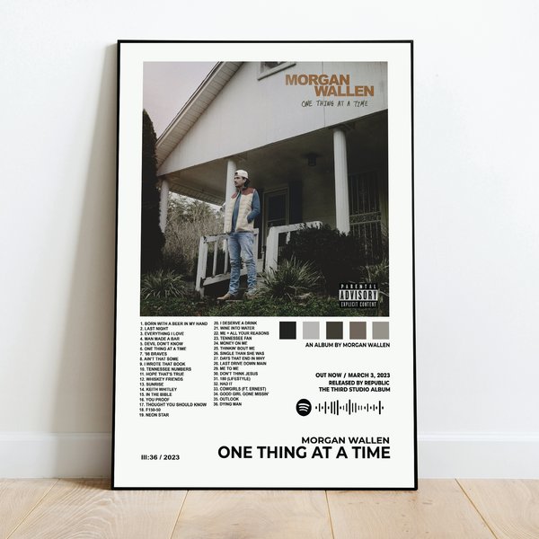 Wallen Western "One Thing At A Time" Album Poster-image