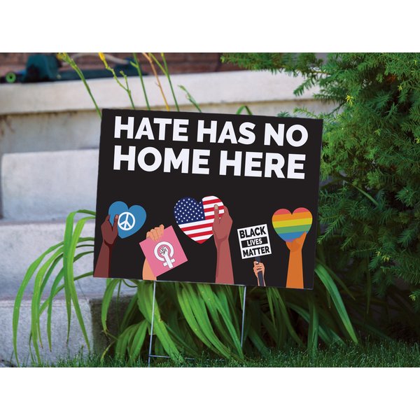 Hate Has No Home Here Yard Sign | Quick Turnaround-image