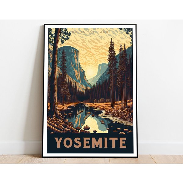 Yosemite National Park Poster, California Wall Art-image