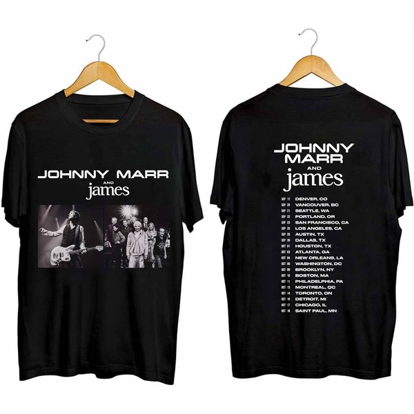 Johnny Marr And James 2024 Tour Shirt, Johnny Marr Fan Shirt-image