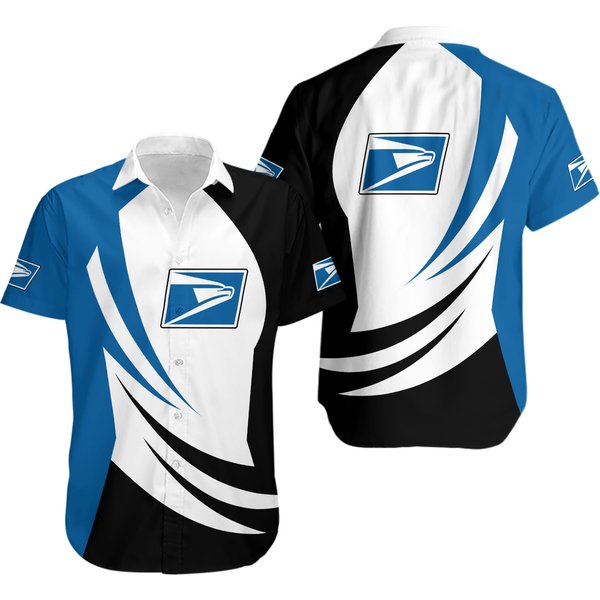 Postal Worker Logo Hawaiian Shirt-image