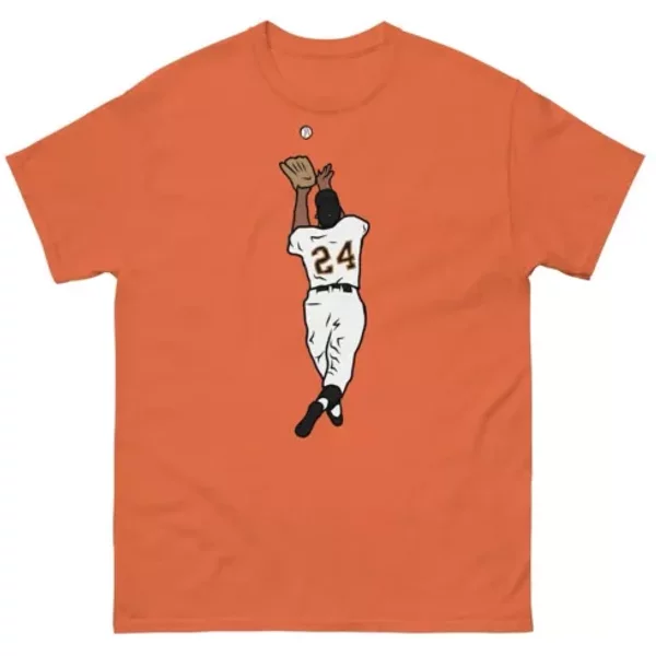 Willie Mays “The Catch” Baseball T-Shirt-image